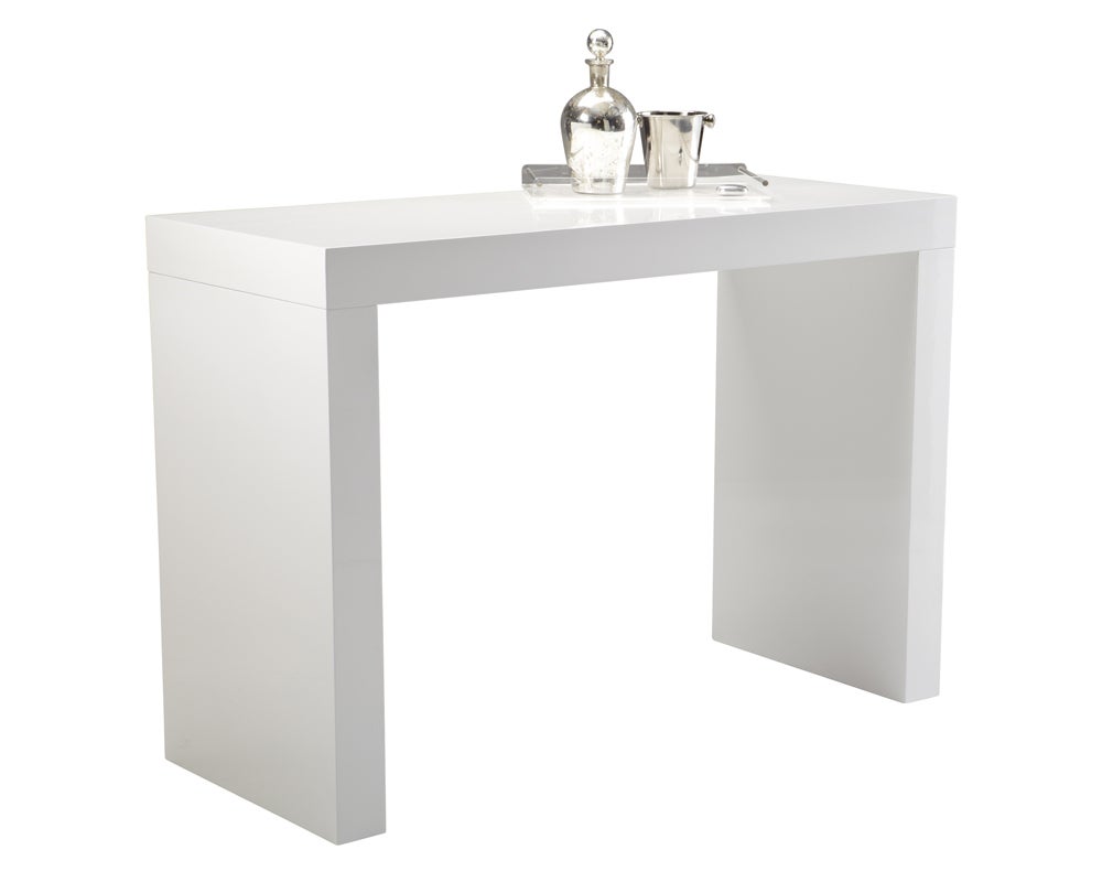 FARO BAR TABLE - HIGH GLOSS WHITE